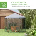 Enclos poulailler extérieur grillagé de 5 m² couvert – 4