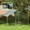 Enclos poules 3x1,7 m verrou et toit anti-UV – 3