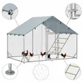 Enclos poules extérieur avec bâche et mangeoire – 3