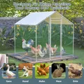 Enclos poulets 2x2x2 m avec verrou et couverture – 3