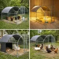Enclos poulets acier 280 x 380 cm avec toit et porte – 2
