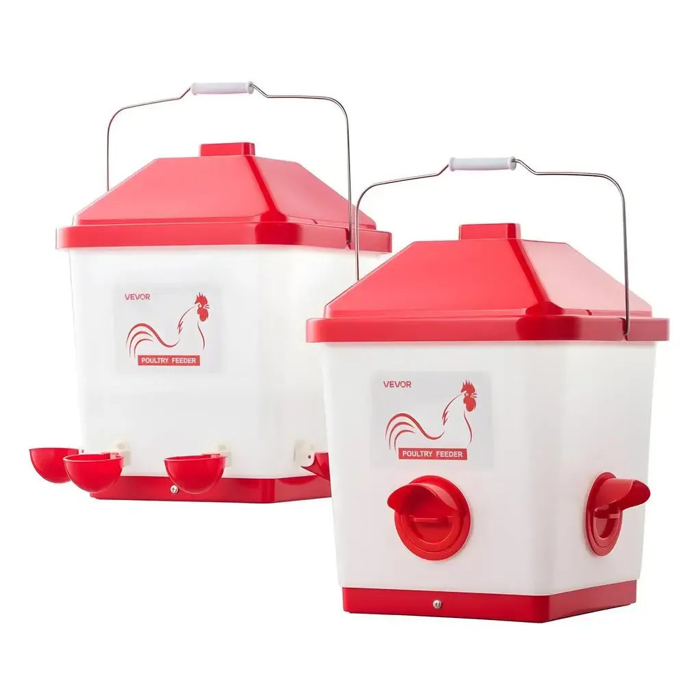 Ensemble abreuvoir et mangeoire automatique 5 gallons volailles