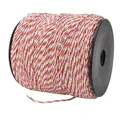Fil de clôture 500 m blanc/rouge corde conductrice acier inoxydable – 3