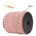 Fil de clôture 500 m blanc/rouge corde conductrice acier inoxydable – 4