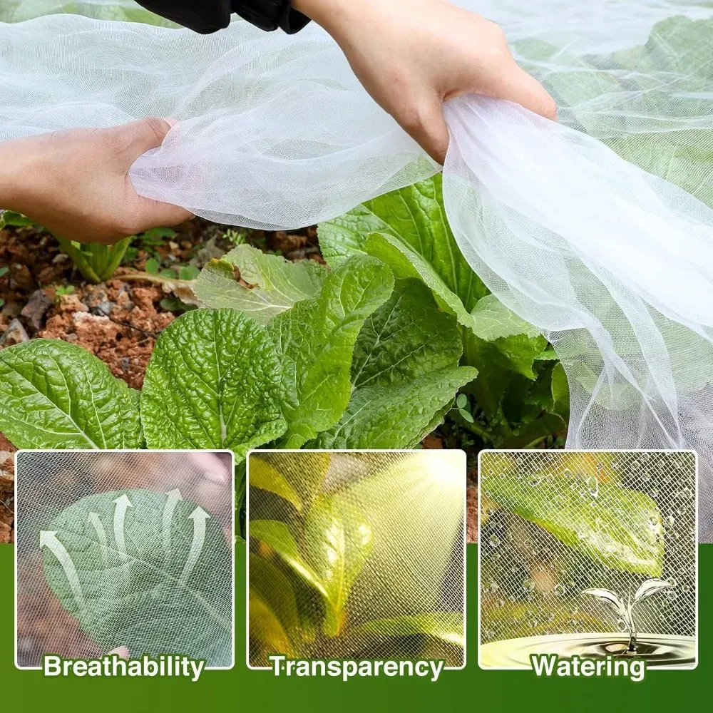 Filet anti-insectes 60 mailles serre et jardin