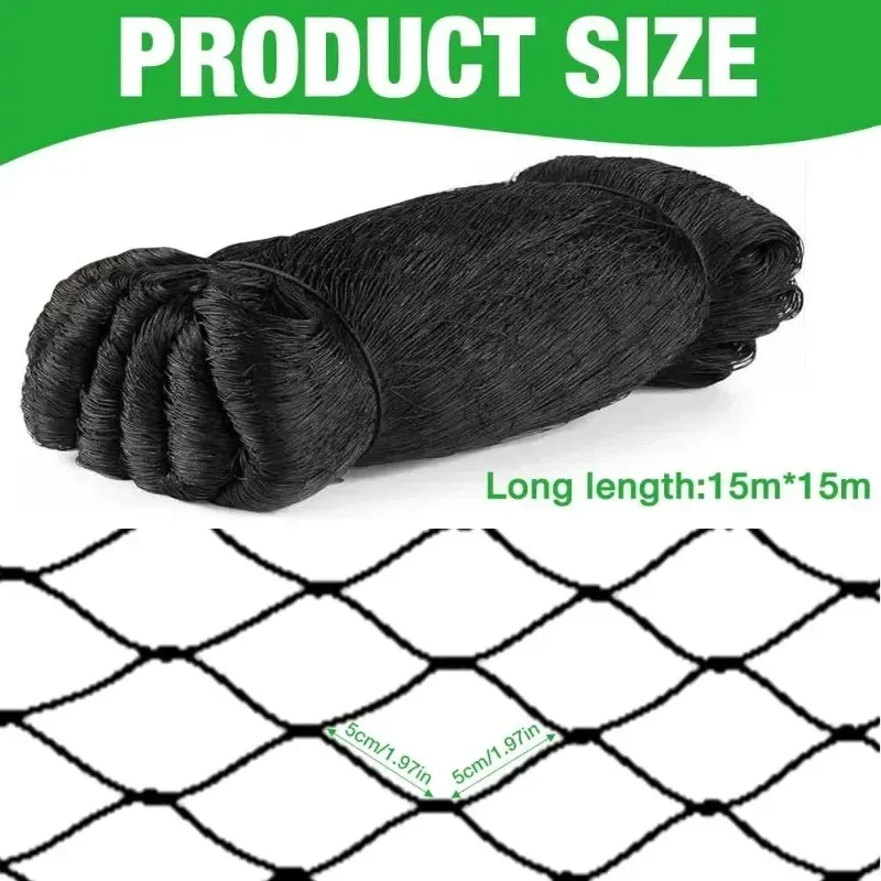 Filet anti-oiseaux en nylon pour verger et poulailler