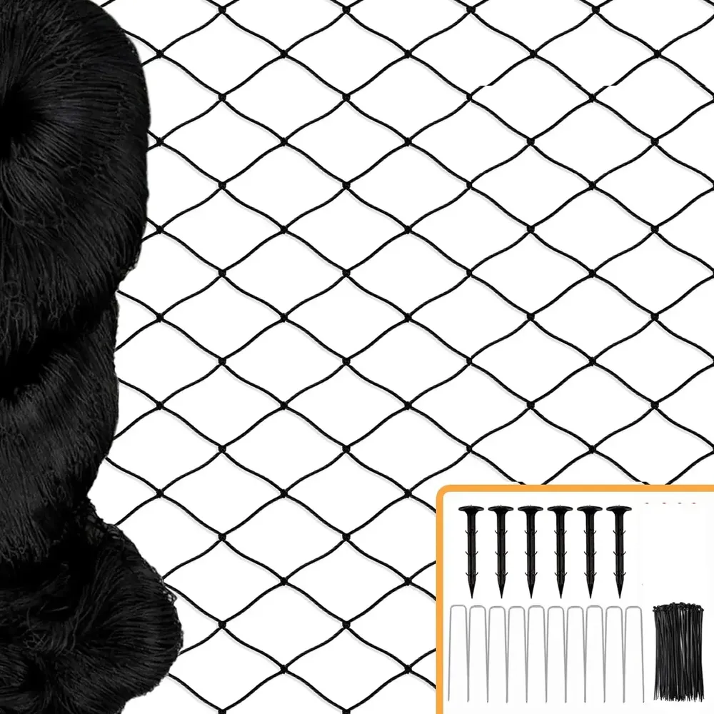 Filet anti-oiseaux extra large pour poulailler et jardin