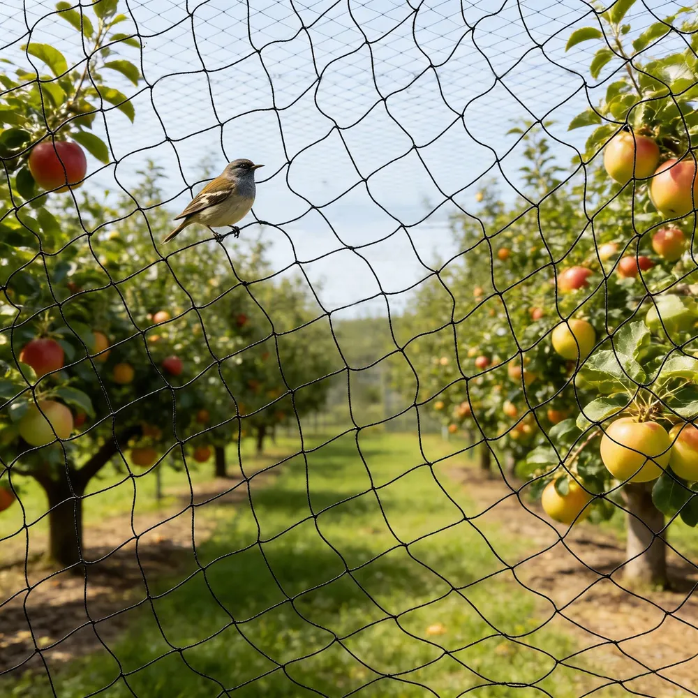 Filet de jardin en nylon anti-oiseaux pour poulailler