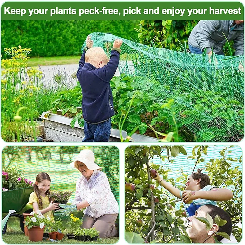 Filet de protection anti-oiseaux pour plantes et arbres fruitiers