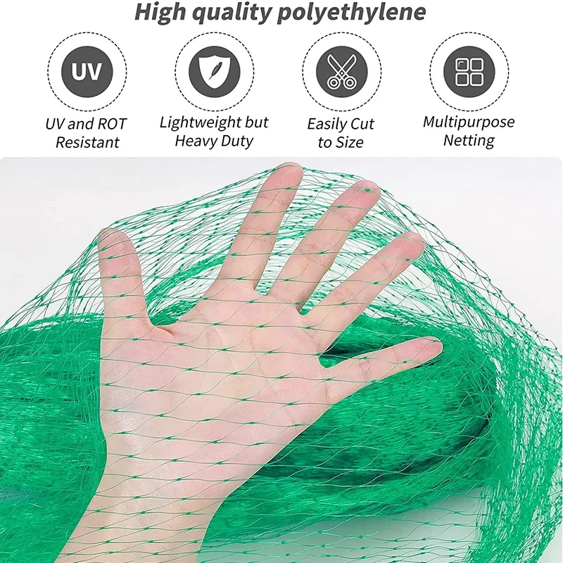 Filet de protection anti-oiseaux pour plantes et arbres fruitiers