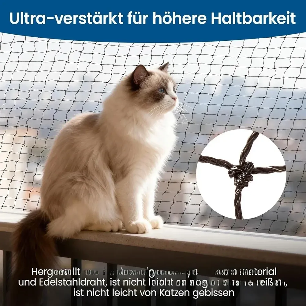 Filet de sécurité en PEHD pour balcon et jardin