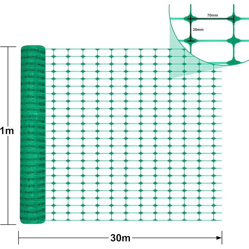Filet de sécurité en plastique pour jardin et volailles
