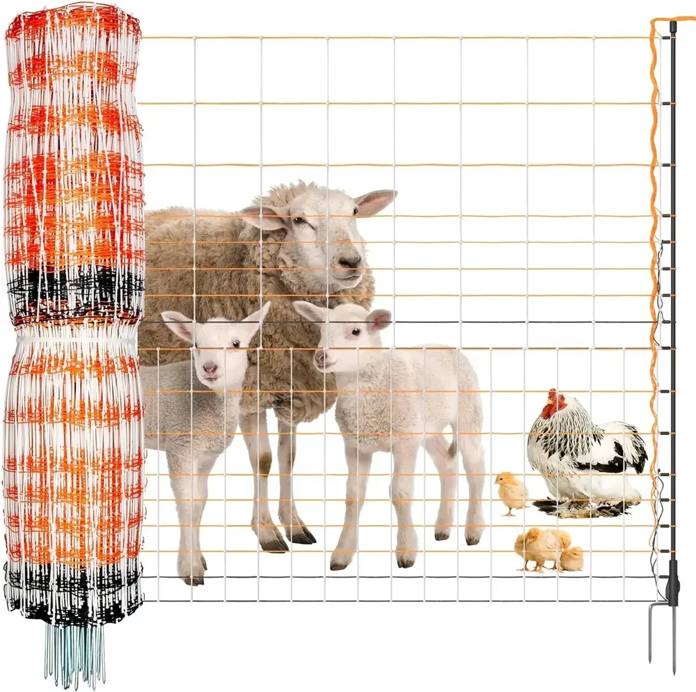 Filet électrique 50 m de long, 60 cm pour volaille et animaux