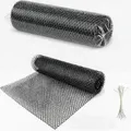 Filet hexagonal en plastique noir pour jardin et poulailler – 6