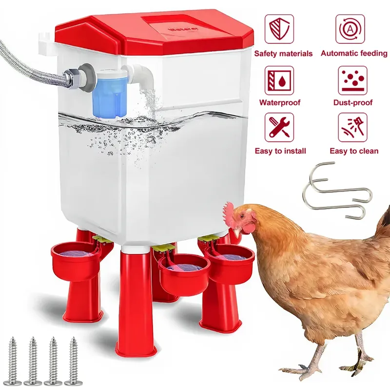 Fontaine à eau automatique 11L pour poulets et oies