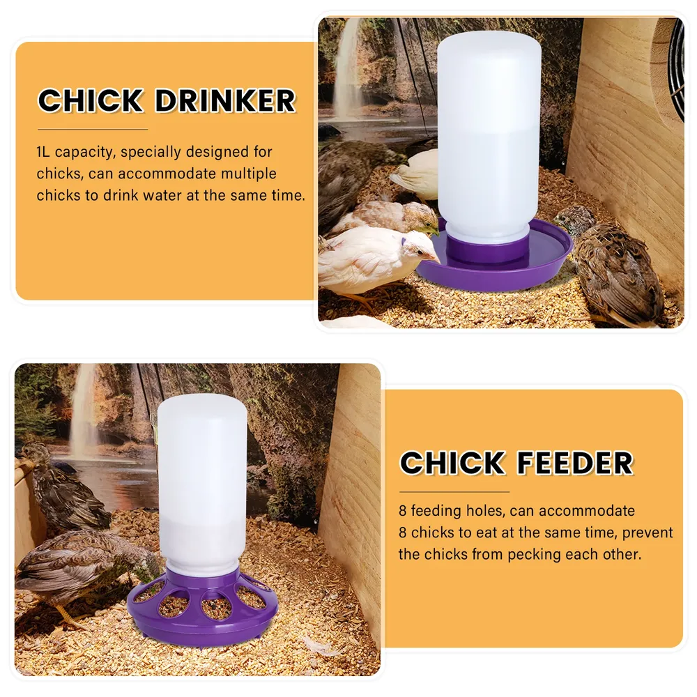 Fontaine à eau automatique 1L pour poulets et cailles