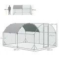 Grand enclos poulailler 10,64 m² toit anti-UV – 3