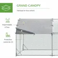 Grand enclos poulailler 10,64 m² toit anti-UV – 4