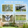 Grand enclos poulailler 5,1 m² avec couverture anti-UV – 7