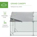 Grand poulailler 2,8 x 3,8 m avec toit anti-UV – 3