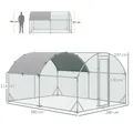 Grand poulailler 2,8 x 3,8 m avec toit anti-UV – 6