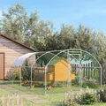 Grand poulailler 2,8 x 5,7 m avec toit anti-UV – 2