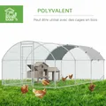 Grand poulailler 2,8 x 5,7 m avec toit anti-UV – 4
