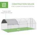 Grand poulailler 2,8 x 5,7 m avec toit anti-UV – 5