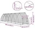 Grand poulailler acier galvanisé 600x105cm porte sécurisée – 6