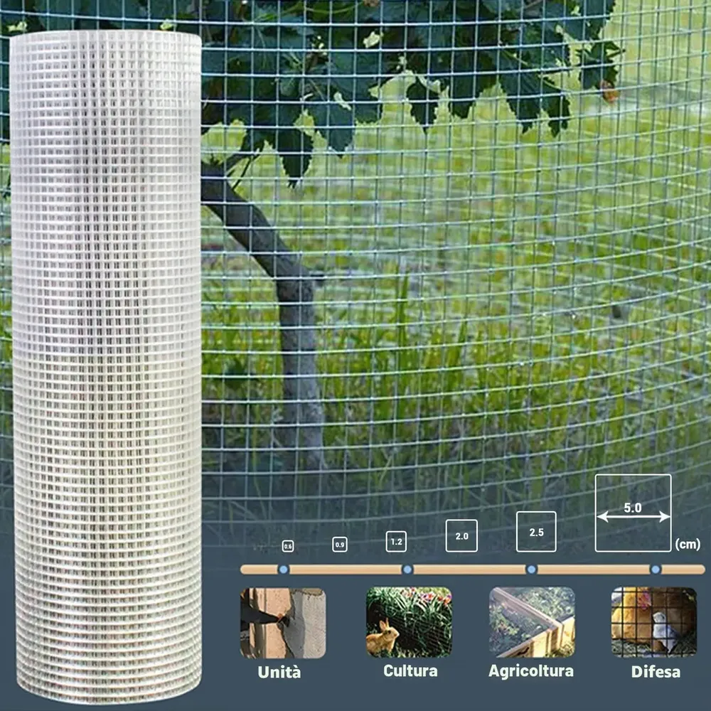 Grillage acier jardin volaille et rongeurs 1m x 25m