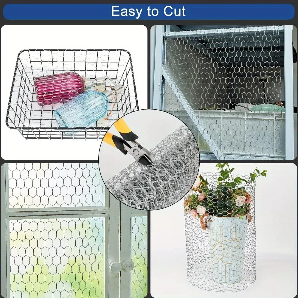 Grillage hexagonal en fil de fer pour clôture de jardin