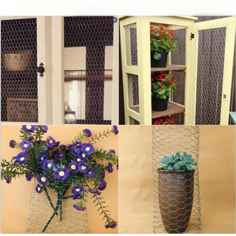 Grillage hexagonal en fil de fer pour clôture de jardin