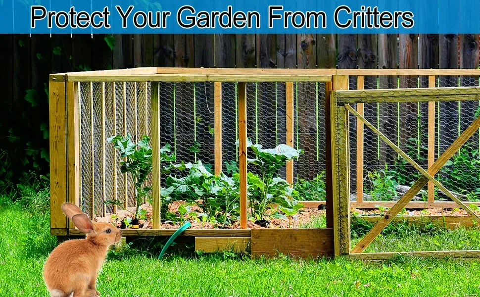 Grillage hexagonal en fil de fer pour clôture de jardin