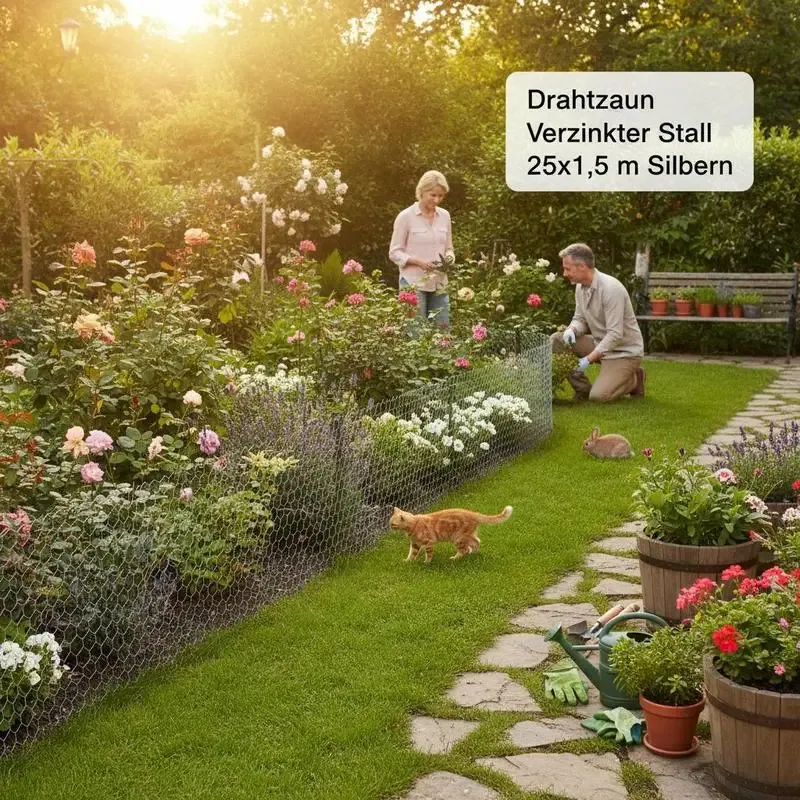 Grillage hexagonal jardin volaille et plantes 25x1,5 m