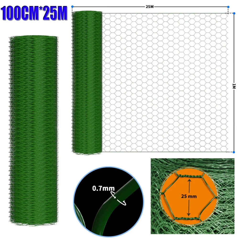 Grillage hexagonal PVC jardin et volaille 100 cm