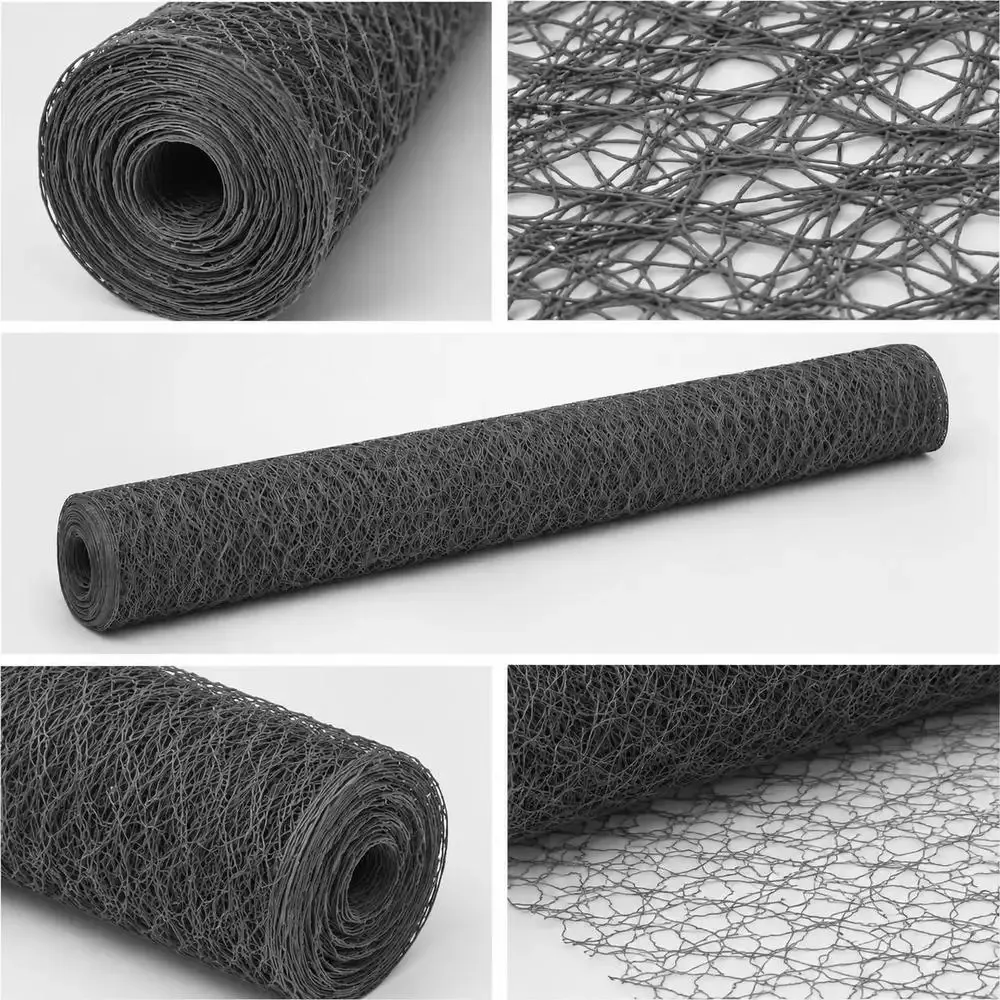 Grillage PVC jardin et volière 25x1,2 m