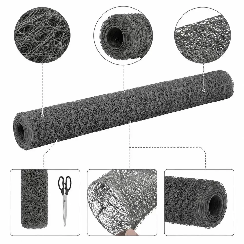 Grillage PVC jardin et volière 25x1,2 m