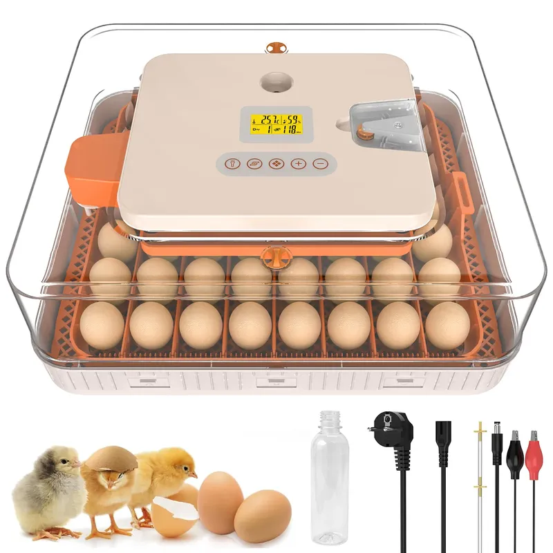 Incubateur automatique 56 œufs double alimentation retournement