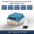 Incubateur automatique 9 à 36 œufs pour volailles – Color 12 Eggs Dual Power