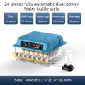 Incubateur automatique 9 à 36 œufs pour volailles – Color 24 Eggs Dual Power