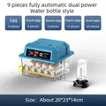 Incubateur automatique 9 à 36 œufs pour volailles – Color 9 Eggs Dual Power