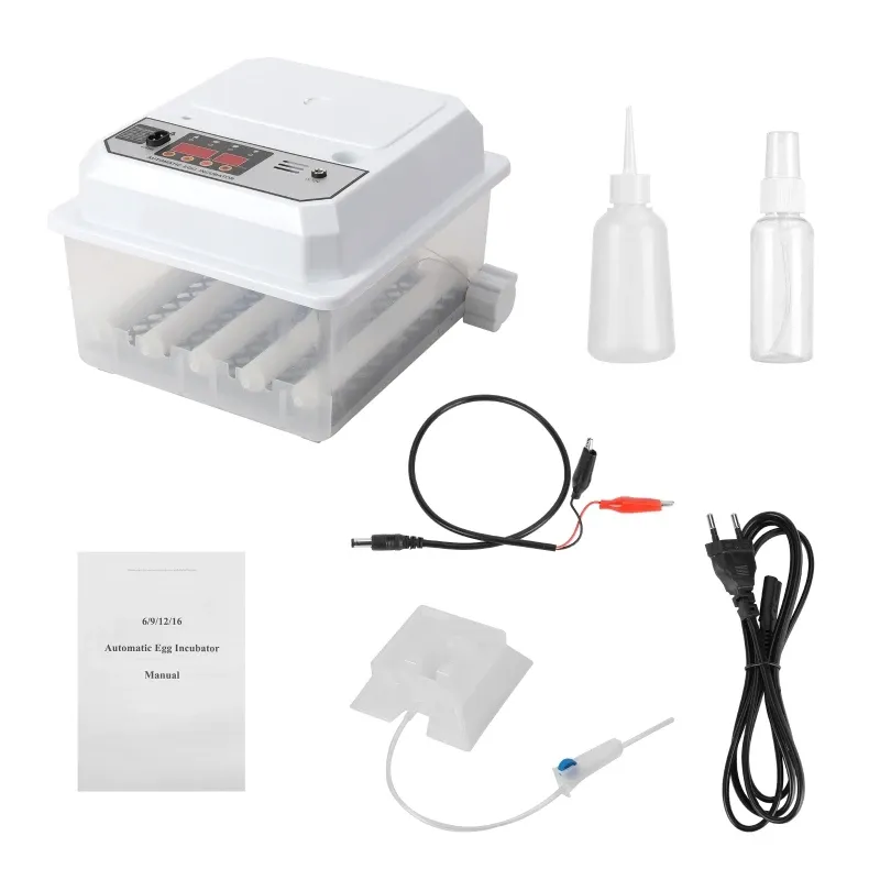 Incubateur d'œufs 16 unités double alimentation