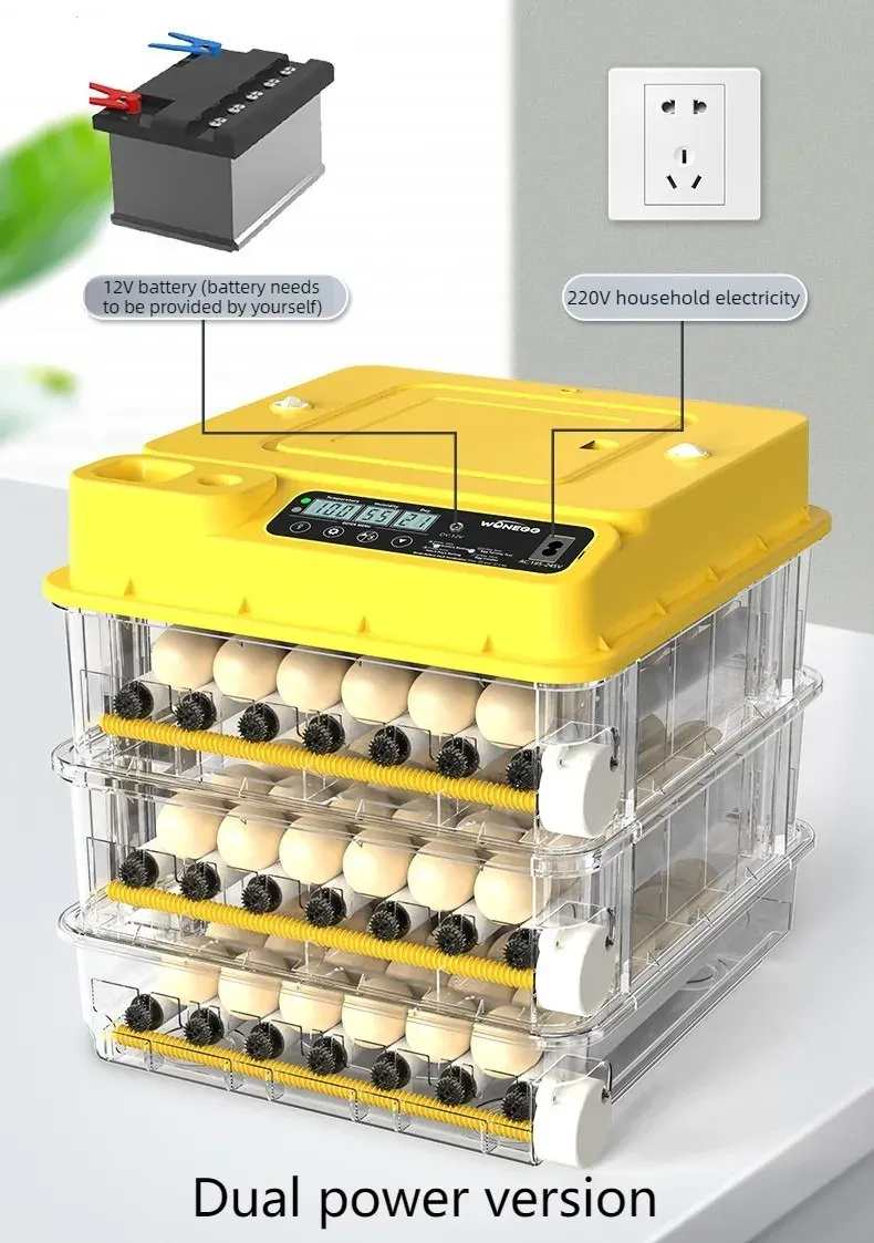 Incubateur intelligent contrôle température 24 à 128 œufs
