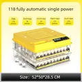 Incubateur intelligent contrôle température 24 à 128 œufs – Color Jaune (TW-118)