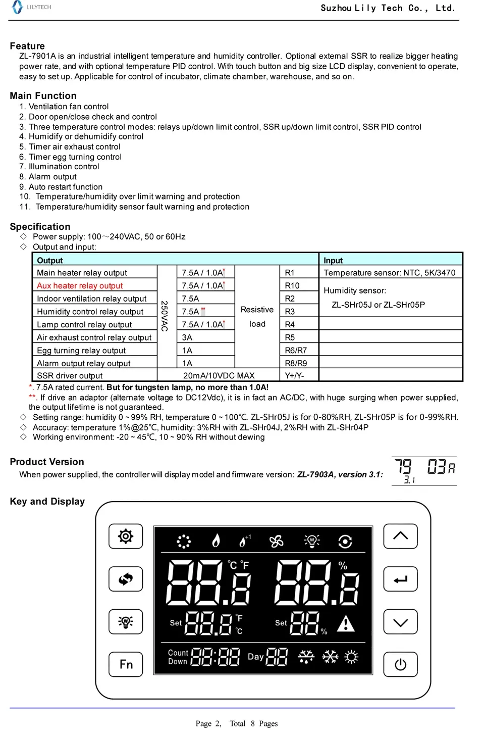 Incubateur intelligent LILYTECH contrôle température humidité