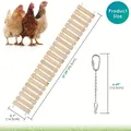 Jouet poulet grande échelle pivotante bois pour volaille – 3
