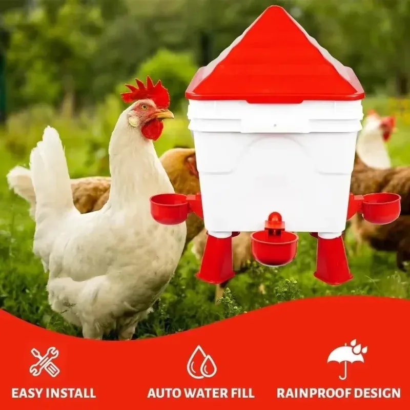 Kit mangeoire 6L et abreuvoir 8L pour volailles