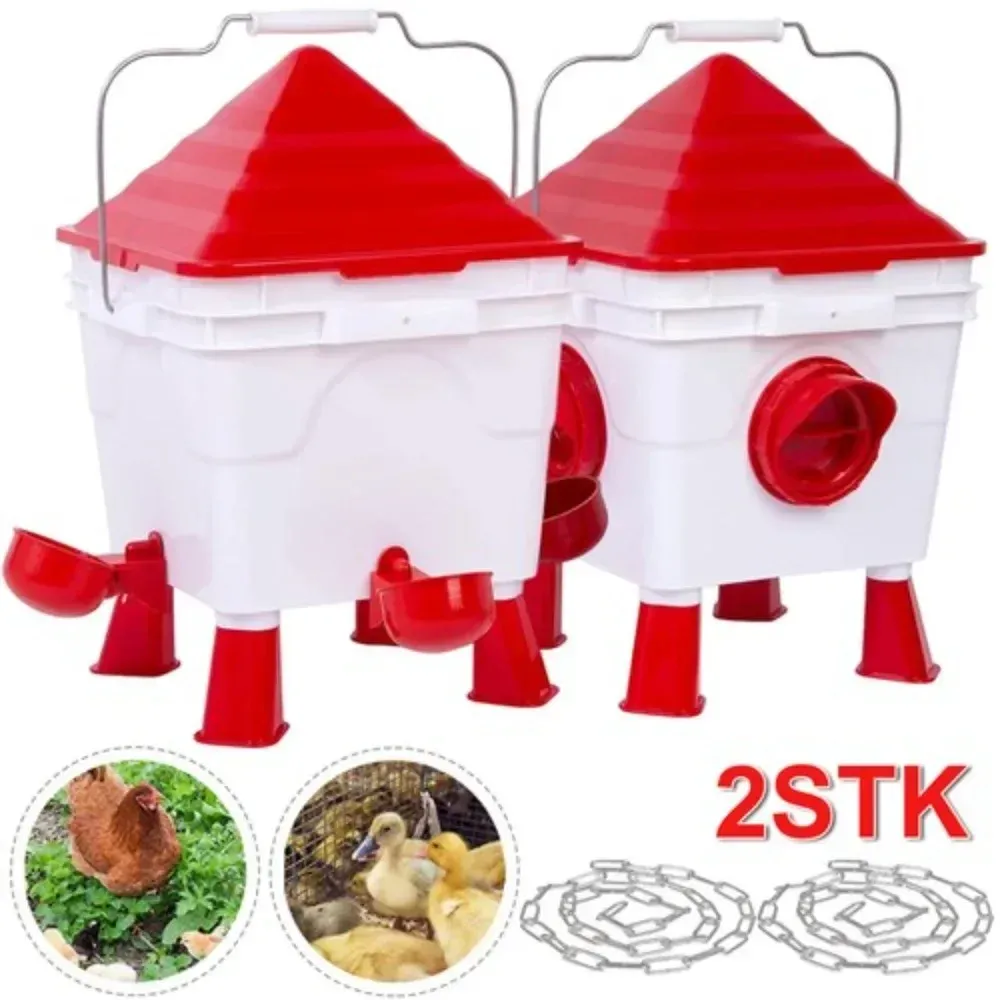 Kit mangeoire 6L et abreuvoir 8L pour volailles
