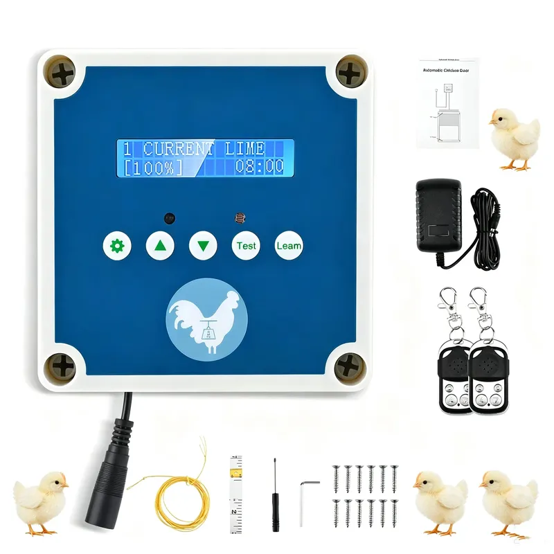 Kit porte automatique poulailler capteur lumière minuterie