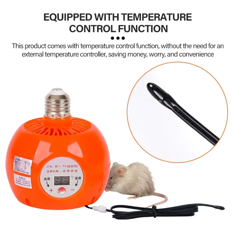 Lampe chauffante 220V pour poulailler et reptiles